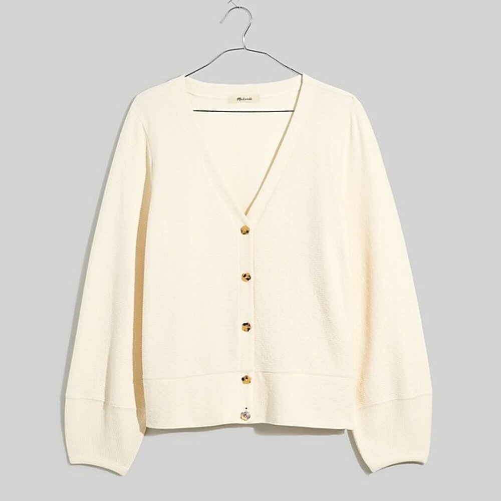 Madewell Pieced Sleeve Cardigan